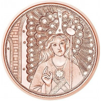 10 Евро Австрия Ангелы небесные посланники. Архангел - Рафаил (2018 года)